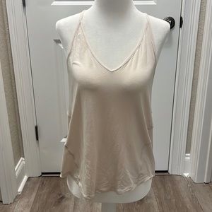 Lululemon Cream Modal Silk Yoga Tank Size 6